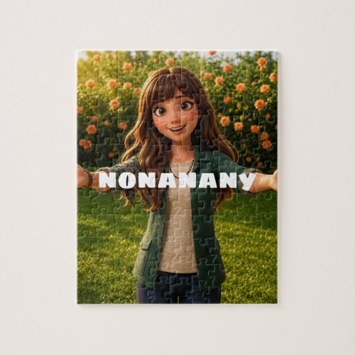Meet Nona: The Main Character Custom Framed Jigsaw Puzzle