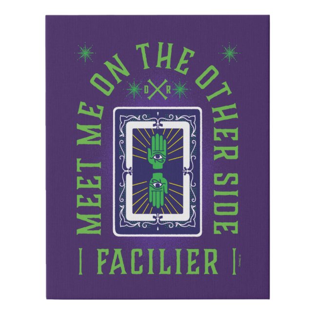 Meet on the Other Side | Facilier Faux Canvas Print (Front)