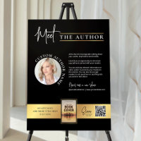 Meet The Author Photo Book Signing Black & Gold
