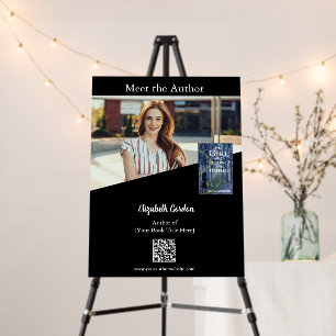 Meet the Author Photo & QR Code Custom Display Foam Board