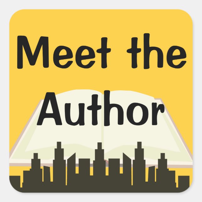 Meet the Author Promo Square Sticker (Front)