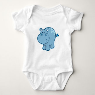Meet the Blue Hippo! Baby Bodysuit
