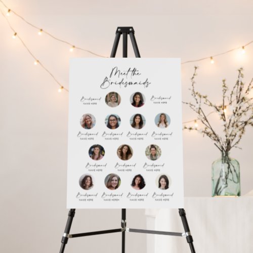 Meet the Bridesmaids Wedding Sign