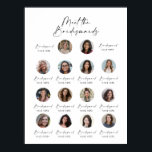 Meet the Bridesmaids Wedding Sign 14<br><div class="desc">This elegant and customizable "Meet the Bridesmaids" sign is the perfect addition to your wedding decor. Featuring photos and names of your bridal party, it adds a personal and stylish touch to your big day. This sign is ideal for welcoming guests to your ceremony or reception, introducing the special women...</div>