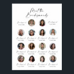 Meet the Bridesmaids Wedding Sign 14<br><div class="desc">This elegant and customizable "Meet the Bridesmaids" sign is the perfect addition to your wedding decor. Featuring photos and names of your bridal party, it adds a personal and stylish touch to your big day. This sign is ideal for welcoming guests to your ceremony or reception, introducing the special women...</div>
