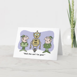 Meet the Elf-Bot Letterpress Thank You Card