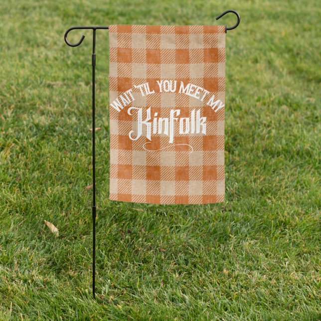 Meet the Kinfolk Rustic Country Garden Flag (In SItu)