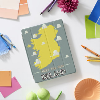 Meet the Sun Ireland vintage travel poster iPad Smart Cover