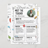 Meet The Teacher Modern Back to School Flyer (Front/Back)
