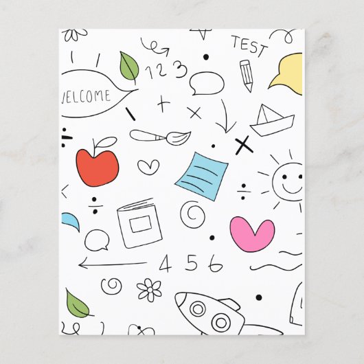 Meet The Teacher Modern Back to School Flyer (Back)