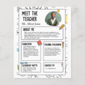 Meet The Teacher Modern Back to School Flyer (Front)