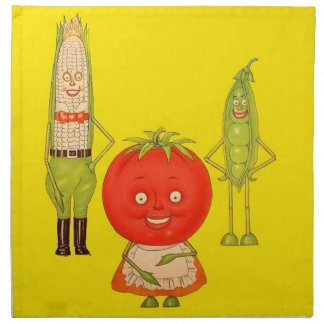 Meet the Vegetables Cloth Napkin