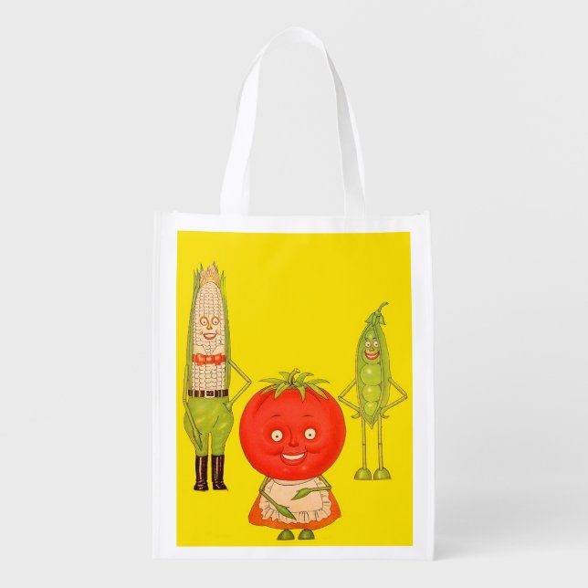 Meet the Vegetables Grocery Bag (Front)