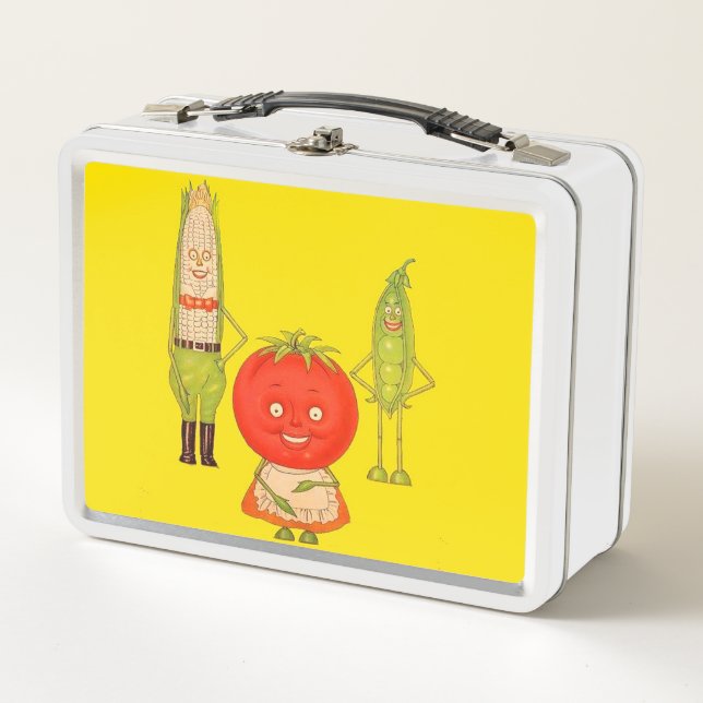 Meet the Vegetables Metal Lunch Box (Front)
