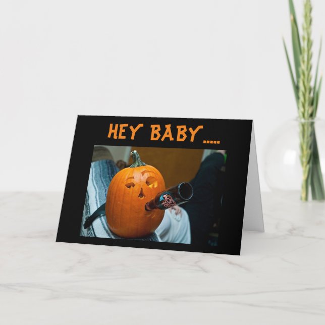 *MEET U UNDER THE SHEETS* RATED R HALLOWEEN BABY! HOLIDAY CARD (Front)