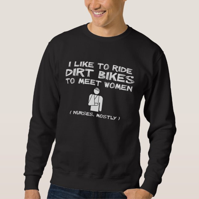 Meet Women Dirt Bike Motocross Funny Shirt Humor (Front)