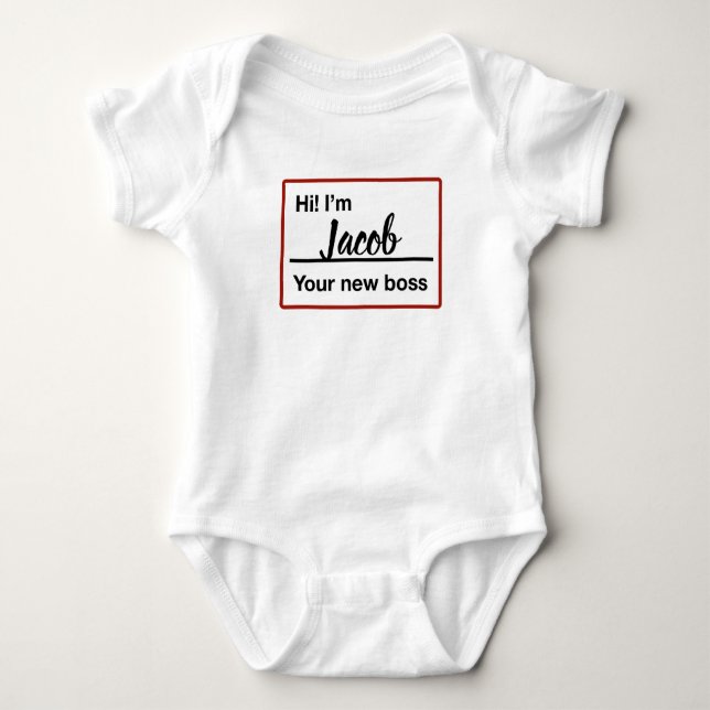 Meet your new boss baby bodysuit (Front)