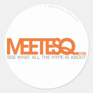 MeetESQ.com Classic Round Sticker