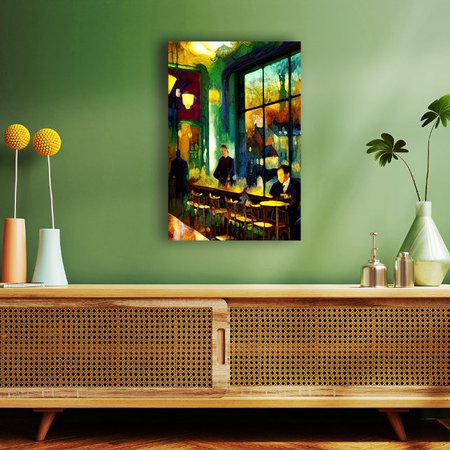 Meeting at the Cafe Canvas Print (Creator Uploaded)