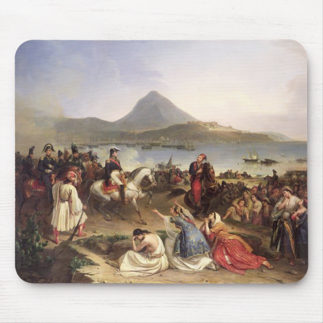 Meeting Between General Nicolas Joseph Maison Mouse Pad (Front)