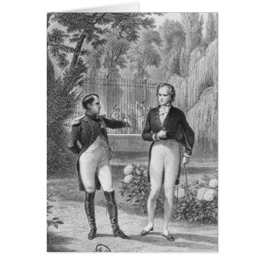 Meeting Between Napoleon I and Benjamin Cards (Front)