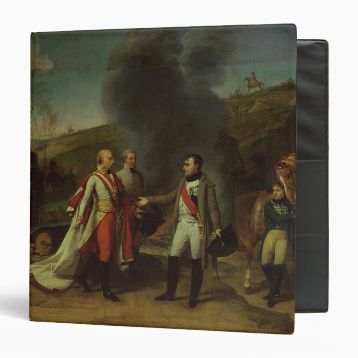 Meeting between Napoleon I & Francis I 3 Ring Binder