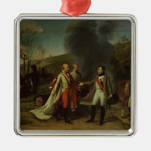 Meeting between Napoleon I & Francis I Metal Ornament
