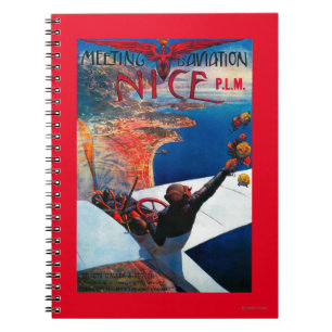 Meeting D' Aviation in Nice, France Poster Notebook