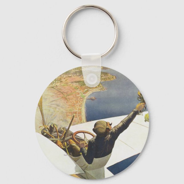 Meeting d'Aviation Nice Keychain (Front)