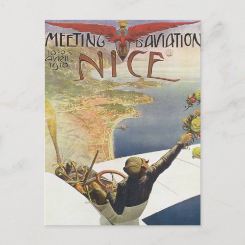 Meeting dAviation Nice Postcard