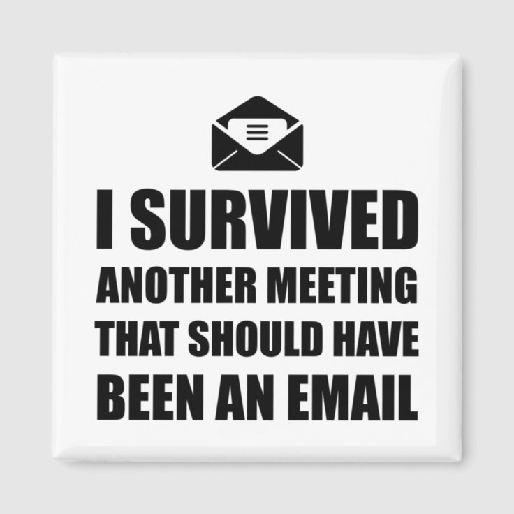 Meeting Email Magnet | Zazzle