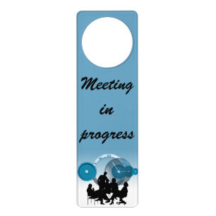 Meeting in Progress Door Hanger