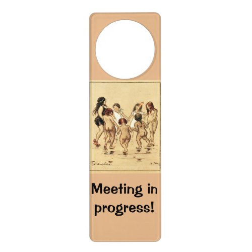 Meeting in Progress Door Hanger