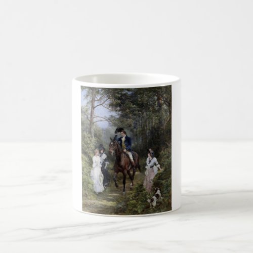 Meeting in the Forest by Heywood Hardy Coffee Mug