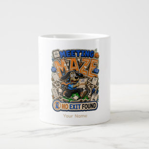 Meeting Maze Personalized Funny Office T-Shirt, Cu Giant Coffee Mug