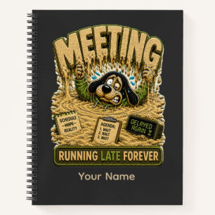 Meeting Maze Personalized Funny Office T-Shirt, Cu Notebook