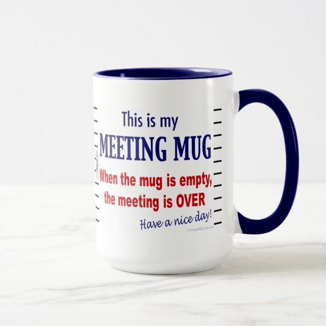 Meeting Mug Funny Office Humor Coffee Mug (Right)