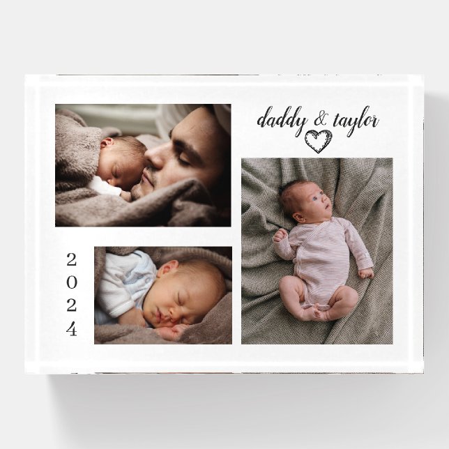 Meeting New Daddy Paperweight (Front)