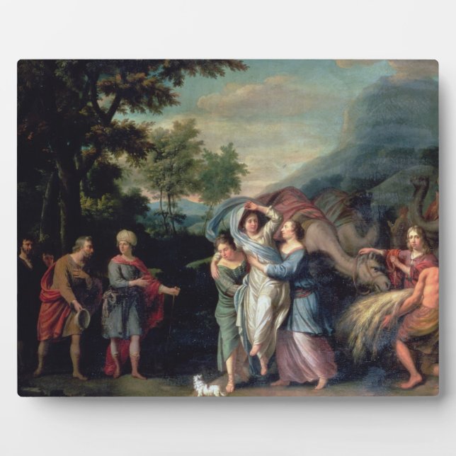 Meeting of Jacob and Laban with Rachel, Leah and S Plaque (Front)