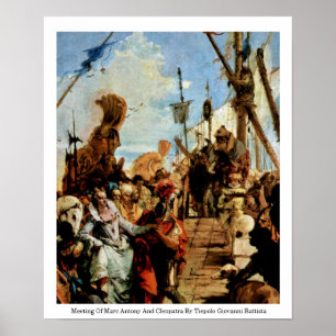 Meeting Of Marc Antony And Cleopatra Poster