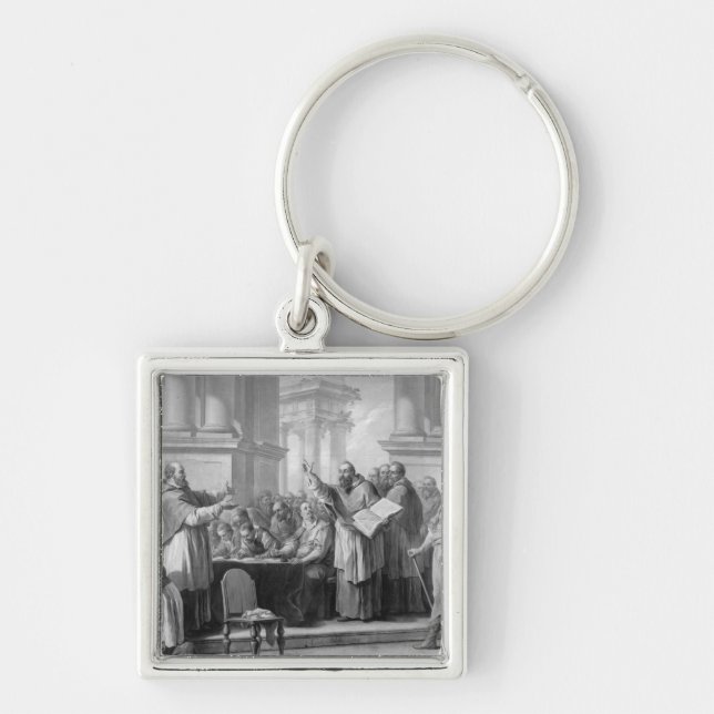 Meeting of St. Augustine and the Donatists Keychain (Front)