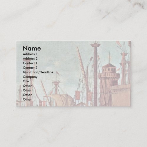 Meeting Of The Betrothed And The Beginning Business Card