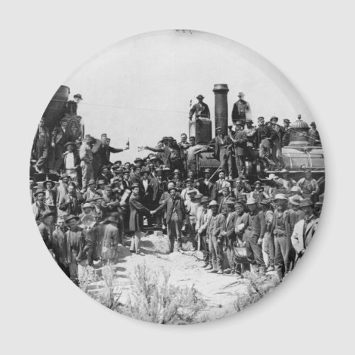 Meeting of the Rails _ Promontory Point Utah 1869 Magnet