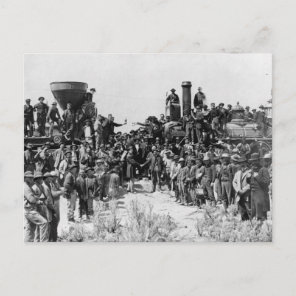 Meeting of the Rails - Promontory Point Utah 1869 Postcard