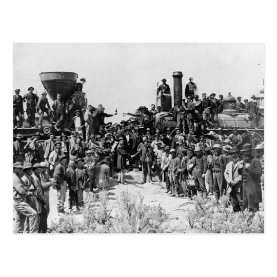 Meeting of the Rails - Promontory Point Utah 1869 Postcard | Zazzle.com