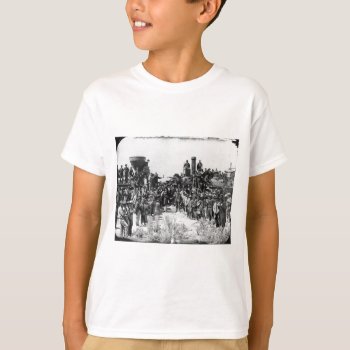 Meeting Of The Rails - Promontory Point Utah 1869 T-shirt by fotoshoppe at Zazzle