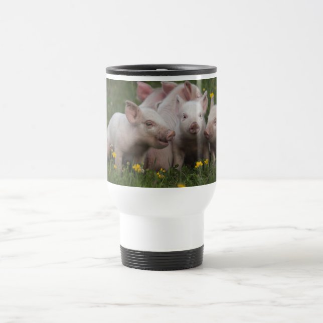 Meeting of the Three Little Pigs Travel Mug (Center)