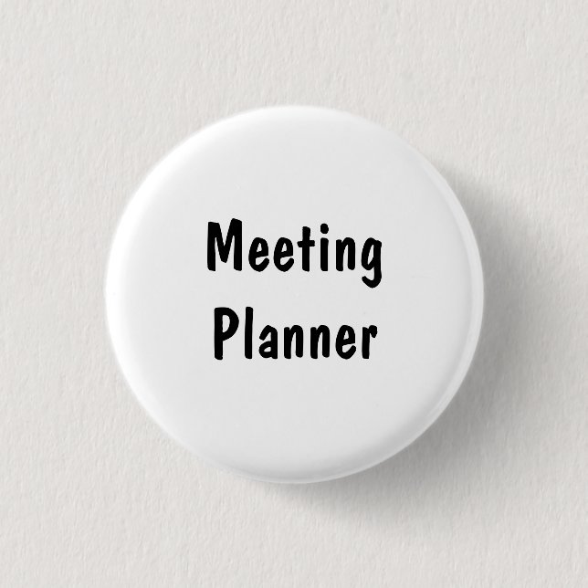 Meeting Planner Button (Front)