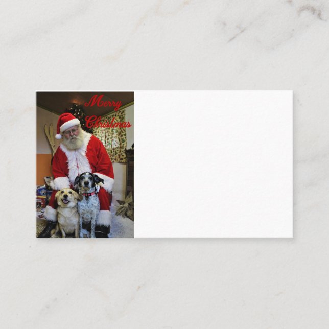 Meeting Santa Business Card (Front)
