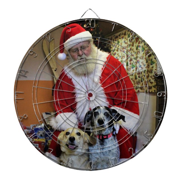 Meeting Santa Dart Board (Front)
